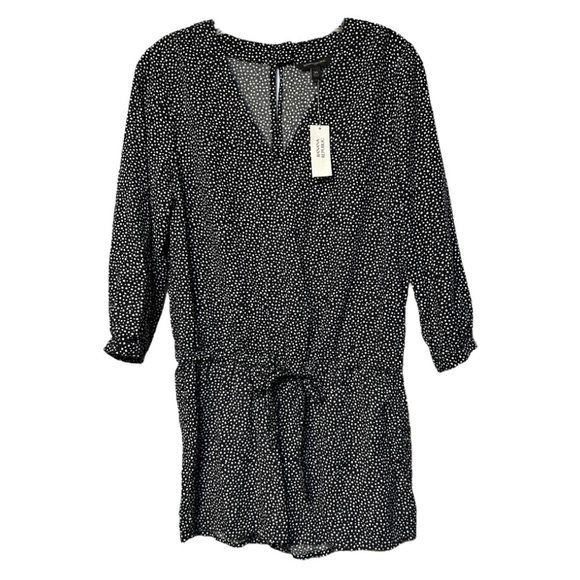 Banana Republic Black and White Polka Dot romper NWT - Picture 1 of 4